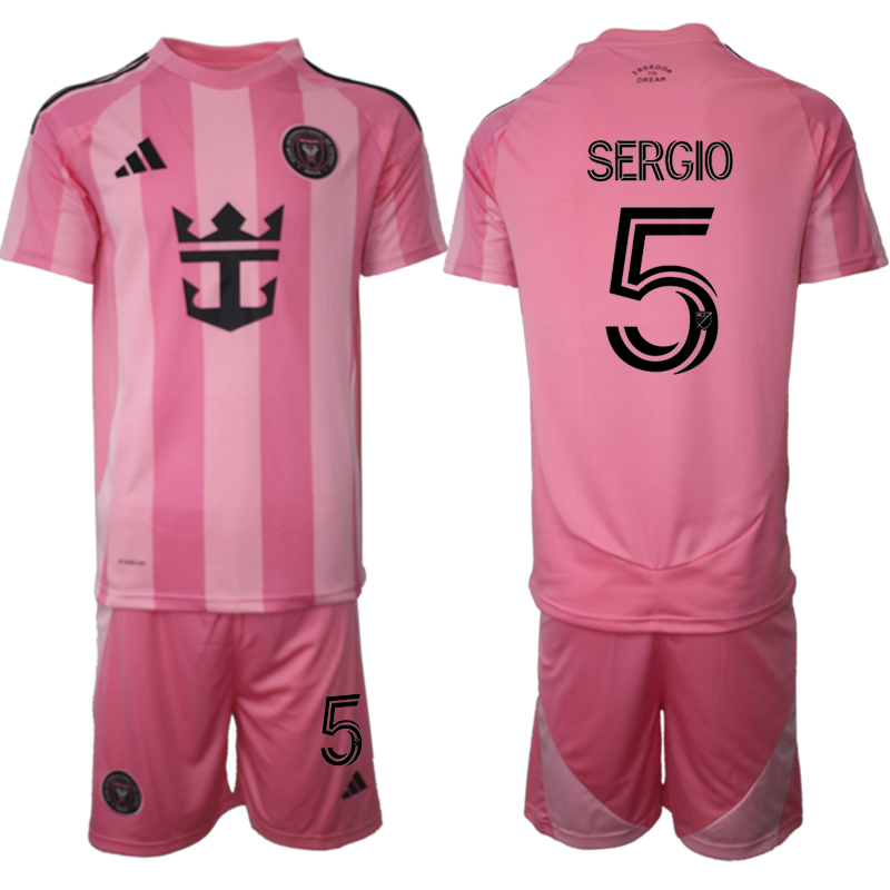 Men 2025-2026 Club Inter Milan CF home Pink #5 Soccer Jersey